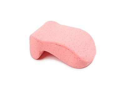 China OEM Watermelon Red Office Nap Pillow / Travel Size Memory Foam Pillow for sale