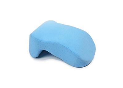 China Customized Blue Sleeping Small Memory Foam Pillow for Neck 32*23*12cm for sale