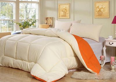 China White and Orange Lightweight Light Comforter Sets for Spring And Autumn for sale