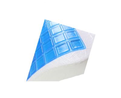 China Concave Velvet Cooling Gel Memory Foam Pillow For Neck , Massage for sale