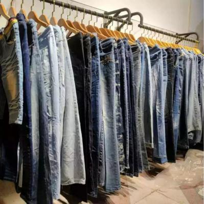 China Wholesale Polyester / Cotton Used Clothes High Quality Second Hand Clothing Used Jeans for sale