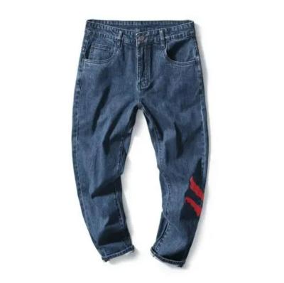 China Polyester/cotton new fashion design men's jeans wholesale high quality branded used used bales of men's clothing for sale