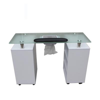 China N015 Kangzhimei Modern Wholesale Modern Glass Nail Table Nail Table Top Desk for sale