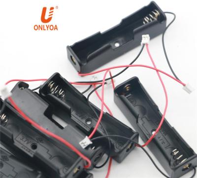 China Single Battery Pack PCB 3.7v 18650 Battery Holder and One 1*18650 Battery Box Case with JST pH 2.0mm WIire Harness Connector Plug for sale