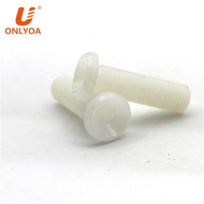 China PA66 Plastic Nylon Plastic M16 Insulated Bolt Screw Plastic Nut And Customized PVDF PA66 PPS PEEK M2 M4 M6 M8 M10 M16 Nylon Screw for sale