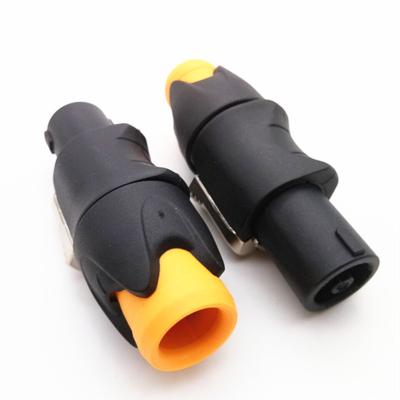 China Onlyoa Speakon NL4FC 4 Pin Male Power Plug Compatible Speaker Audio Cable Connector Signal Transmission for sale