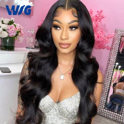 China Wholesale Cheap Brazilian Unprocessed Thick Cuticle Aligned Bundle Frontal Body Wave 1B Extension Ends Virgin Human Hair Full Lace Wig Real Hd Wigs Single Real Single Unprocessed Thick Cuticle Aligned Bundle for sale