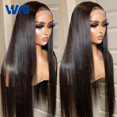 China Hd Lace Frontal Wig Blonde Hair Wig 100% Hd Transparent Cheap Full Lace Wig With Baby Hair,Brazilian Bone Straight Full Lace Hair Wig,Raw Natural Hair Wig for sale