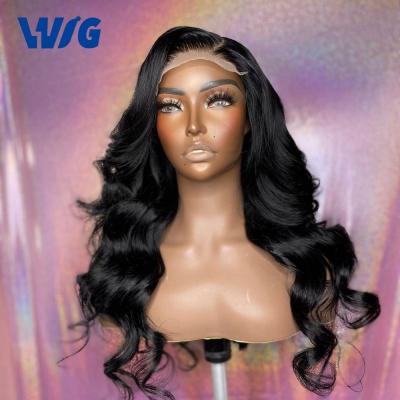 China Cheap Swiss Brazilian Cuticle Aligned Human Hair Body Wave Front Lace Wig Glueless 13x6 Transparent Cheap Full Hd Full Lace Wig Real Virgin Human Hair Lace Wig Vendors for sale