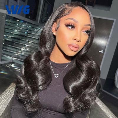 China Popular Cambodian Body Wave 13x4 Virgin Hair Wigs Hd Full Lace Wig Cheap Transparent Lace Frontal Wig New Lace Front Human Hair Wig For Color Women Cheap Wholesale Seller for sale