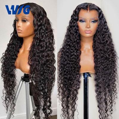 China Factory Price 150% Density Full Lace Hd Full Lace Wig Human Hair Headband Wig 150% Density Cheap Transparent Brazilian Hair Wigs Virgin Human Cuticle Aligned Deep Wave Bob 4*4 Front Lace Wig Deep Wave for sale