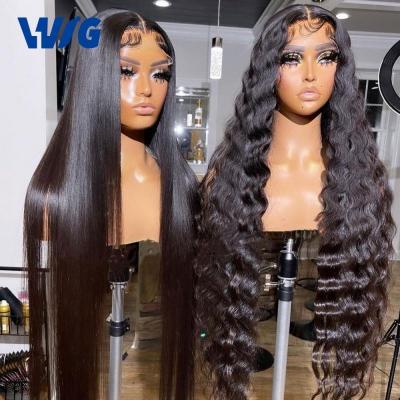 China Hd Transparent Cheap Full Lace Wig 99J Full Lace Frontal Wig Red Deep Wave Lace Front Human Hair Wigs Human Hair With Baby Hair Straight Colored Raw Aligend Cuticle Wig for sale