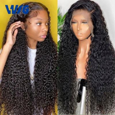 China Lace 13*4 Front Bob Wigs, Deep Lace Front Short Blunt Cut Wig Cabelo Humano Deep Curly Full Hd Lace Wig Cheap Afro Frontal Lace Wig Transparent Indian Hair Wave Wig for sale