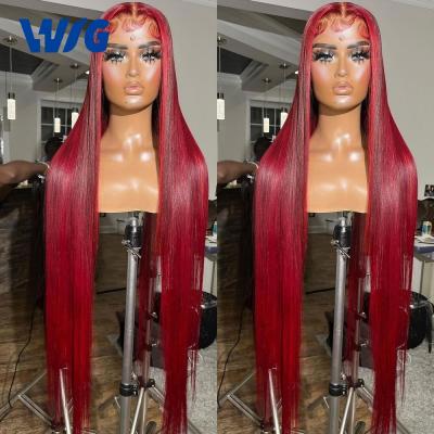 China Cheap Virgin 99J Hd Full Lace Wig Cheap Red Colored Brazilian Human Hair HD Full Lace Wig 100% Transparent Full Lace Wig Cheap Full Lace Front Wig Colored Women Human Hair For for sale