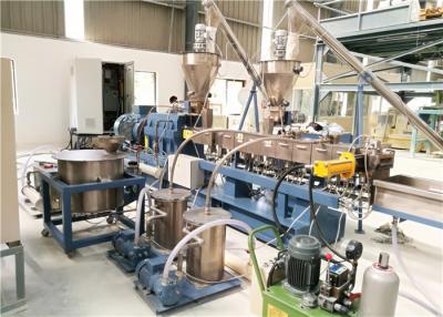 China Plastic Twin Screw Extruder Machine For Filler Masterbatch Making CE ISO Approval for sale