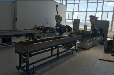 China Dual / Double / Twin Screw Extruder For Plastic Granulation Making for sale