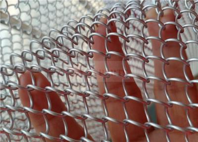 China Aluminum Coil Metal Mesh Curtain Silver Color For Window Treatment for sale