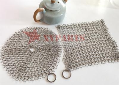 China SUS316 Rings Chainmail Cast Iron Pan Scrubber Food Grade for sale