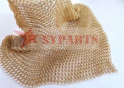 China 1MM X 6MM Chain Mail Metal Ring Mesh Curtain for sale