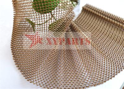 China Hanging Woven Wire Mesh Shower Curtain Aluminum Coil for sale