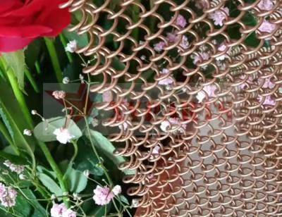 China 1.2 MM Aluminum Alloy Metal Mesh Curtain Metal Coil Drapery For Concert Hall for sale