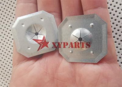 China Galvanisiertes Stahl-32mm Geschwindigkeits-Quadrat-Clip für das Reparieren von selbstklebenden Steinwolle-Stiften zu verkaufen