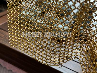 China Different Ring Diameter Chainmail Curtain Decorative Screen for sale