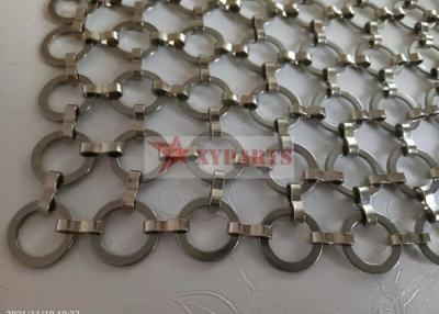 China Architectural S Hook Metal Ring Mesh Curtain For Interior Partition for sale