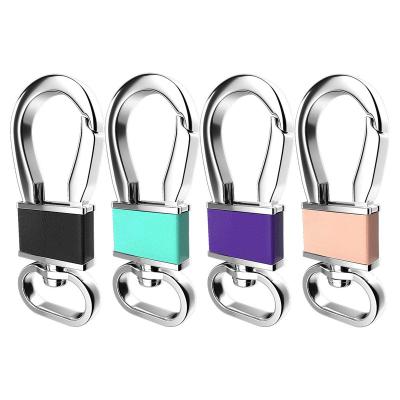 China Single Carabiner Car Metal Decoration Business PU Leather Key Chain for sale