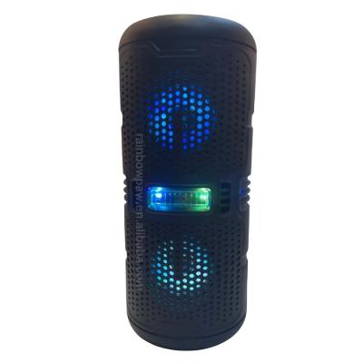 China No Knots Speaker KTS-1099 Double Wireless 3 Inch High Quality Portable Speaker, Flash Light Party Color Outdoor Speaker for sale