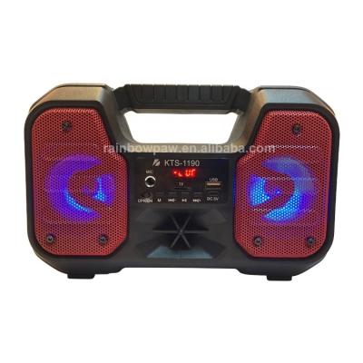 China No Knots Speaker KTS-1190 Dual 3 Inch Wireless High Quality Portable Speaker, BT, TWS, USB, TF, FM Radio, MIC Input for sale