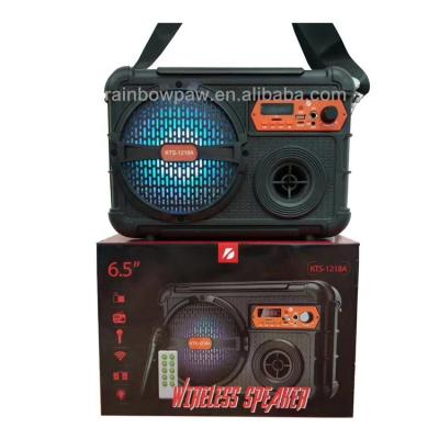 China None KTS-1218A Wireless Speaker Outdoor Karaoke Speakers Party Portable Speaker for sale