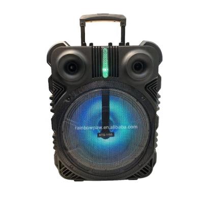 China No Knots 12 Inch Trolley Blue Tooth Speaker Outdoor Wireless Bass Speaker With Wireless Microphone KTS-1195 for sale