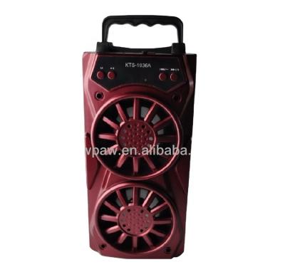 China No Knots Speaker KTS-1036A 3 Inch Speaker Electronics Twin Noise Wireless Party Speaker for sale