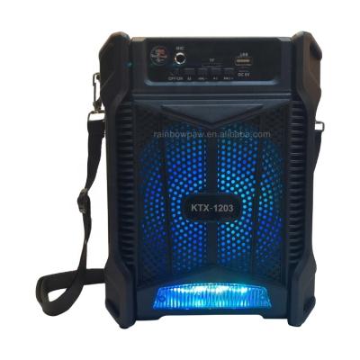 China No Knots Speaker KTX-1203 High Quality 6.5 Inch Wireless Portable Speaker, Instant Light BT LED, TWS, USB, TF, FM Radio for sale