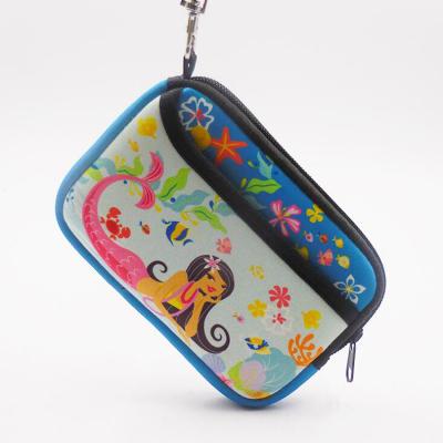 China Convenient Popular Colorful Neoprene Makeup Toiletry Cosmetic Travel Carry Zippered Bag for sale