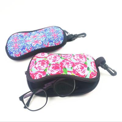 China Durable Promotional Soft Neoprene Sublimation Goggles Pouch Case for sale