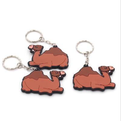 China Durable 2D Cartoon Promotional Design PVC Flat Key Chain for sale