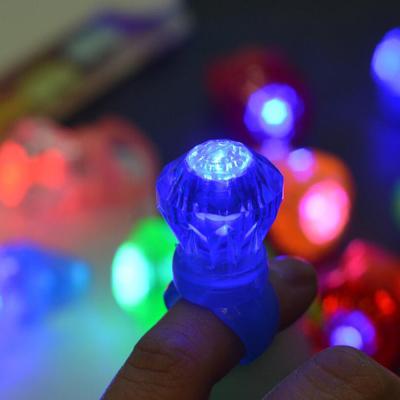 China Children's Toys Advertising LED Light Up Finger Ring For Kids Gift for sale