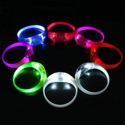 China Sounds control sound control led flasher bracelet wholesale for vocal concert for sale