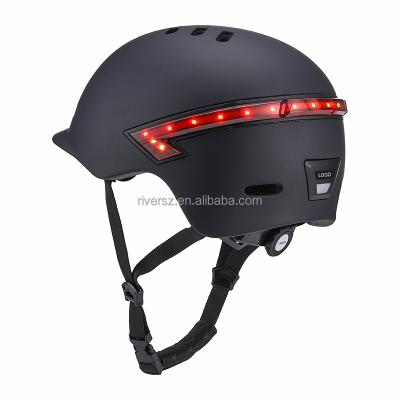 China Best Helmet CPSC CE Winding Up Road Helmet 4 Remote Control Led Modes Led Helmet Light PC Shell Riding Cycling Helmet With Light for sale