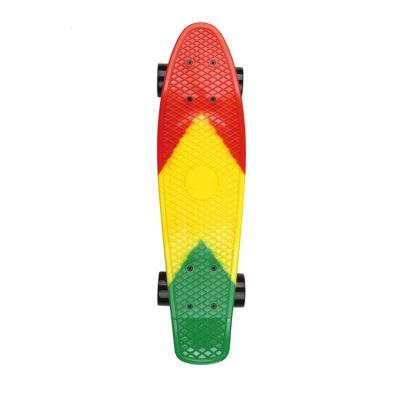 China Young Trustworthy And Stable Electric Longboard Skateboard Painted Colorful Design Pattern Skateboard Desk For Boys for sale