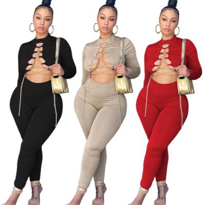 China Seckill Ladies Jumpsuit Ladies Anti-Static Popular Polyester Overalls Tight-fitting Limited Time Rompers for sale