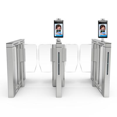 China Half Height Turnstyle Gate Swing Barrier Turnstile Gate Access Control Facial Recognition Turnstile for Airports Optional TCP/IP for sale