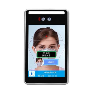 China Shenzhen Face Recognition Machine Temperature Detection Terminal Attendance System for sale