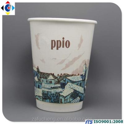 China DOUBLE WALL Custom Printed Disposable Single Wall Paper Coffee Cups for sale