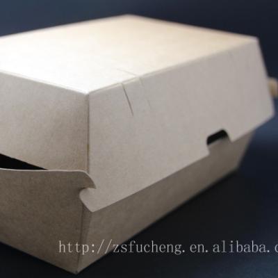 China Handmade Customize Make Kraft Paper Food Packaging Fast Food Box Take Out for sale