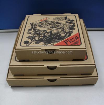 China Handmade Customers Printing Pizza Delivery Corrugated Paper Box for sale