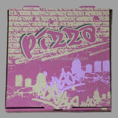 China Handmade 13inch Customers Printing Pizza Delivery Corrugated Paper Box for sale