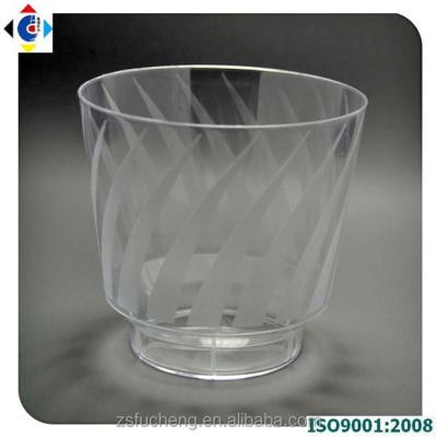 China 9oz disposable plastic shot glass, whiskey cups for airline, made in china for sale